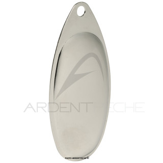 Nickel-plated W Française Blade - spinner making - Ardent Pêche