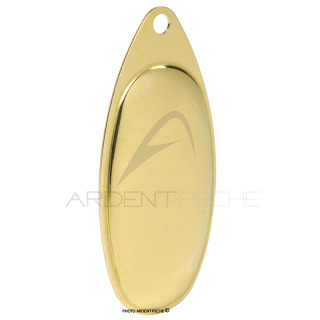 W Française brass blade - spinner making - Ardent Pêche