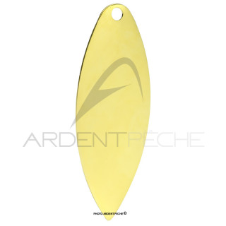 W Willow gold blade - spinner making - Ardent Pêche