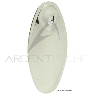 W In line nickel-plated blade - spinner making - Ardent Pêche