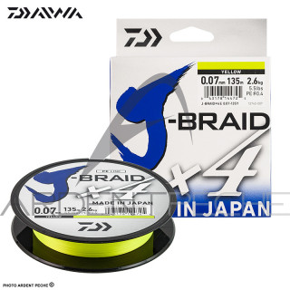 Braid DAIWA J Braid X4 yellow 135m