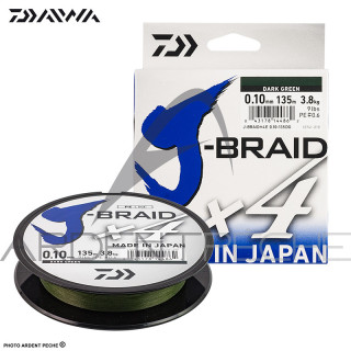 Trecciati DAIWA J Braid X4 verde 135m