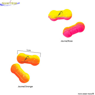 Flotteur trota torrente FIQUET tecniche di pesca Ripstop bicolore