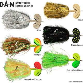 Cucchiaino DAM Effzett Pike rattlin spinner 40g