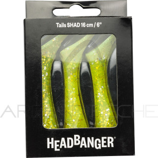 Poisson nageur HEADBANGER Queue de remplacement shad 16cm