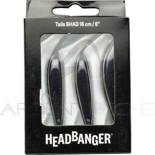 Poisson nageur HEADBANGER Queue de remplacement shad 16cm