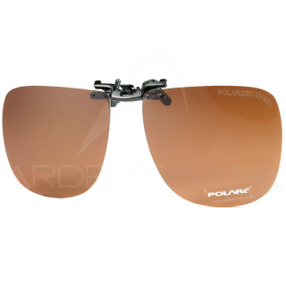 Clip-on glasses COCOONS polarising square FLIP-UP copper