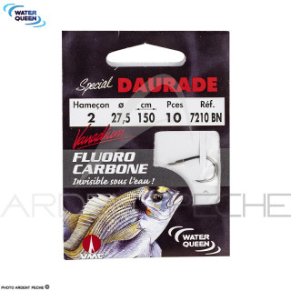 WATER QUEEN Special Sea Bream Pre-tied Hooks Unbarbless 150cm