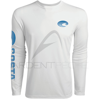 T-Shirt a maniche lunghe COSTA DEL MAR Technical Crew White