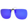 Clip occhiali COCOONS polarizzati quadrati FLIP-UP Blue Mirror