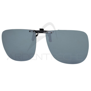 Clip occhiali COCOONS polarizzanti quadrato FLIP-UP Silver