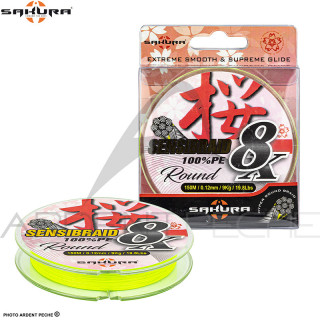 Trecciati SAKURA Sensibraid 8 chartreuse 150 m