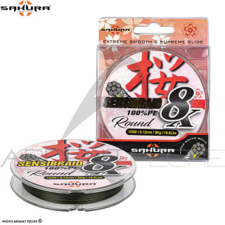 Braid SAKURA Sensibraid 8 green 150m