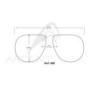 COCOONS Aviator FLIP-UP Yellow Clip-On Glasses