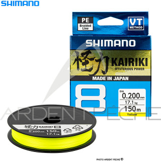 SHIMANO Kairiki SX8 Yellow 150m Braid