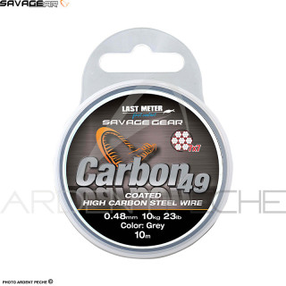 Stainless steel wire SAVAGE GEAR Carbon49 Steelwire 10m