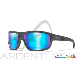 Polarised sunglasses WILEY X Content Captivate Blue Mirror Matte Graph Frame