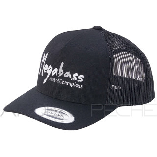 MEGABASS Brush Trucker Cap Black/White