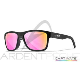 Polarized sunglasses WILEY X Ovation captivate Rose gold mirror Matte black frame