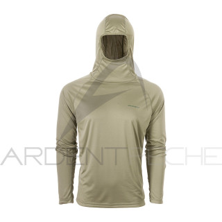Top Grundéns UPF 50 Solstrale Hoody Deep Lichen - Ardent Tecniche di pesca