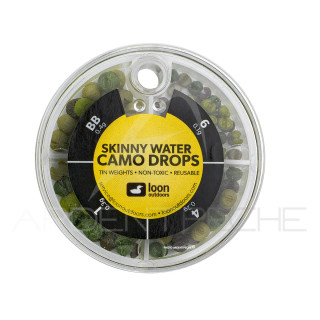 Piombo non tossico LOON Camo Drops scatola 4 scomparti Skinny water