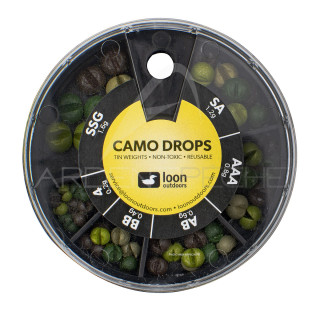 Piombo non tossico LOON Camo Drops scatola 6 scomparti