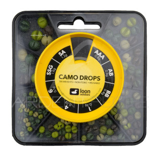 LOON Camo Drops Non-Toxic Weight 8-Compartment Box