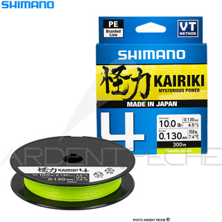 SHIMANO Kairiki 4 Mantis green braid 300m