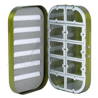 ARDENT PECHE aluminium fly box AP10 olive