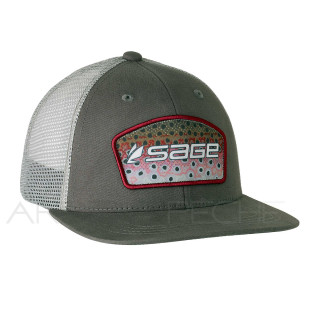 Cap SAGE Patch Trucker Charcoal Rainbow