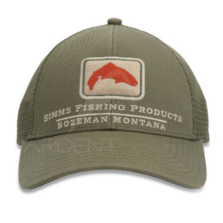 SIMMS Trout Icon Trucker Riffle Green Cap