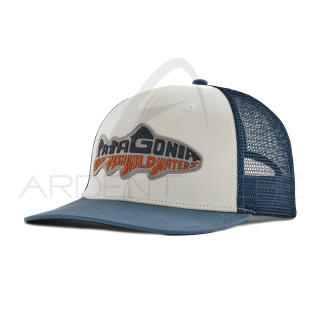PATAGONIA Take a Stand Trucker Hat Wild Waterline Utility Blue