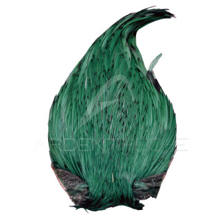DEVAUX Top Grade Dyed Emerald Green Cock Necks