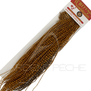 1/2 saddle WHITING bronze dyed golden brown