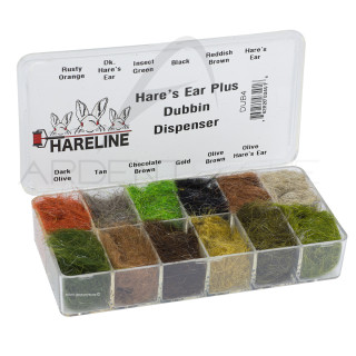Dispenser Box Hare Plus Dubbing 12 Colours