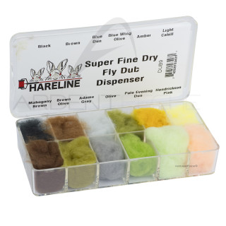 Scatola distributrice Dubbing Super fine 12 colori