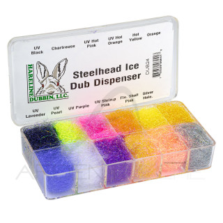 Ice Dub Dubbing Dispenser Box 12 Colours