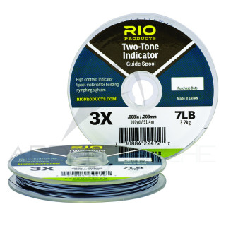 Fili nylon RIO 2 Tone Indicator nero/bianco 27 m