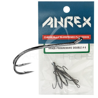 Fly hook AHREX HR420 Double progressive BN - Ardent fly fishing