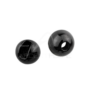 Bidoz Slotted Tungsten Bead Black