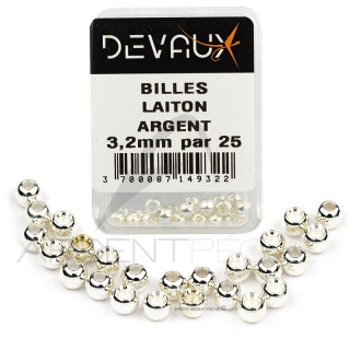DEVAUX Brass Bead Silver