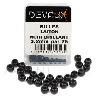 Brass Bead DEVAUX Shiny Black