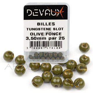 DEVAUX Tungsten SLOT Bead dark olive