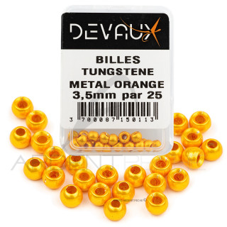 Tungsten Bead DEVAUX Orange Metal