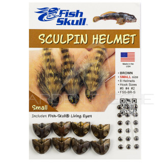 Testa Fish-Skull sculpin marrone