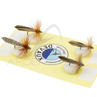 Selezione DEVAUX 4 mosche Sedges