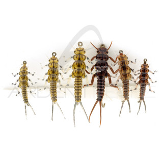 Mosca realistica ninfe stonefly assortimento