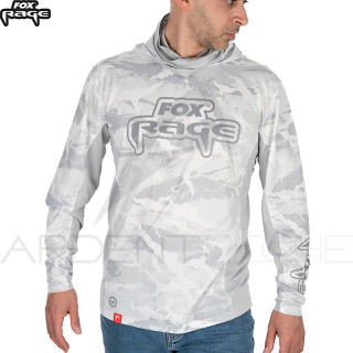 T-shirt con cappuccio FOX RAGE UV Hooded performance top
