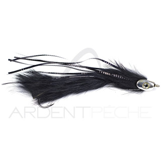 Pike Perch Streamer Fly STS RH Black 3/0