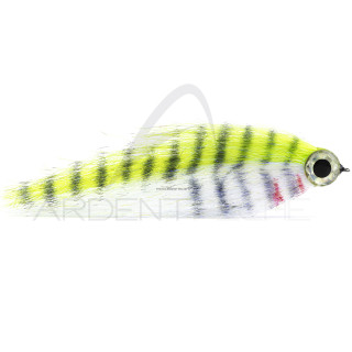 Pike fly Baith Fish Chartreuse/white
